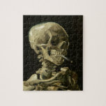 Quebra-cabeça Crânio com cigarro pela pintura Van Gogh<br><div class="desc">Quadros expressionistas de Van Gogh: Crânio com pintura de Canvas de cigarro queimado</div>