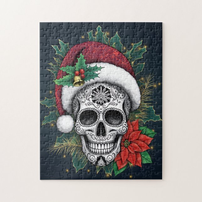 Quebra-cabeça Cranio de Açúcar do Papai Noel (Vertical)