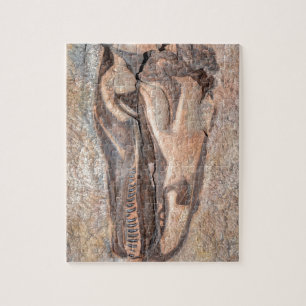 Quebra-cabeça Crânio do Camarasaurus - monumento nacional do