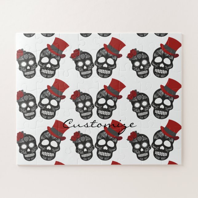 Quebra-cabeça Crânios pretos Duo Thunder_Cove (Horizontal)