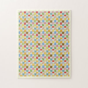 Quebra-cabeça CRAZY QUILT Puzzle 11x14 / Creme