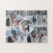 Create Your Own 5 Photo Collage Jiogsaw Puzzle