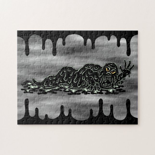 Quebra-cabeça Creeping Slime Hulk Weird Horror Art (Horizontal)