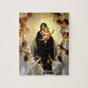 Quebra-cabeça Criança abençoada Jesus da Virgem Maria e da