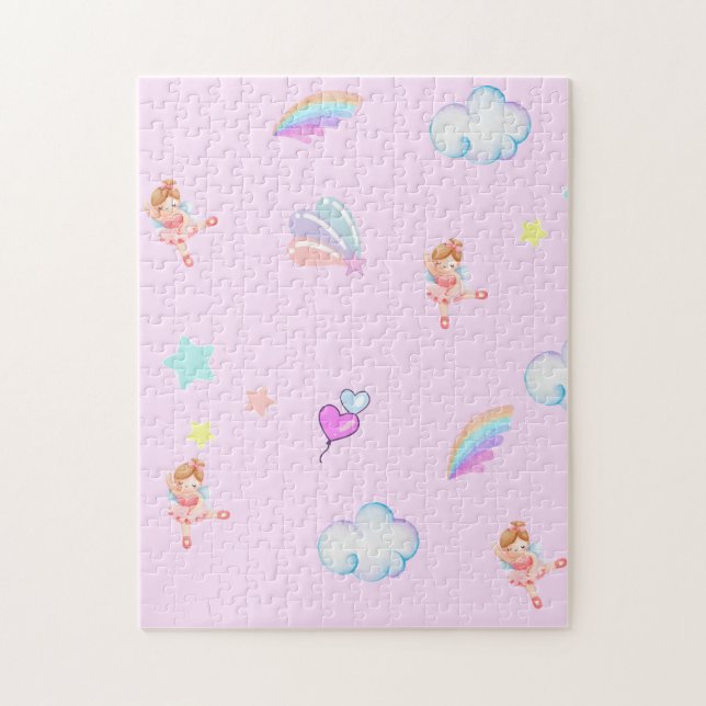 Quebra-cabeça Criança com festa de aniversário de gradiente de a (Vertical)