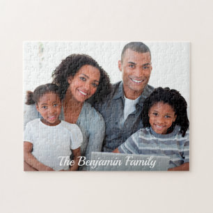 Quebra-cabeça Crianças da família personalizadas Personalizar fo