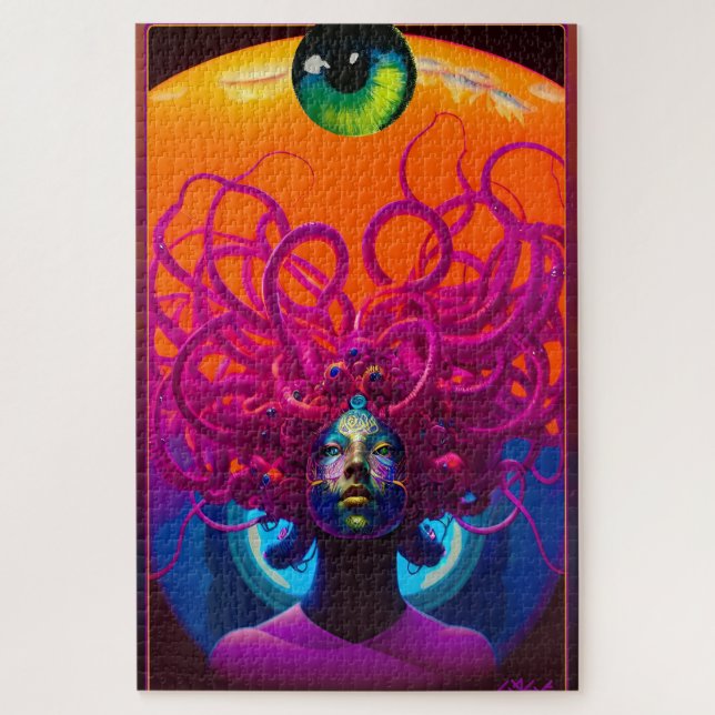 Quebra-cabeça Crianças do Surrealismo de Medusa Ken Gage (Vertical)