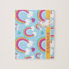 Quebra-cabeça Crianças do Unicórnio Mágico Personalizadas