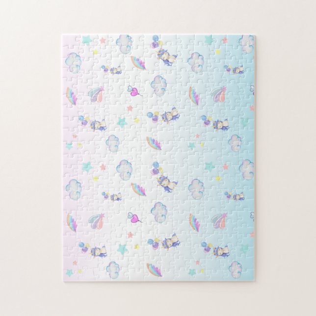 Quebra-cabeça crianças festas de aniversário do arco-íris de bal (Vertical)