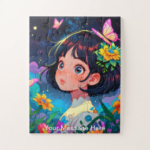 Quebra-cabeça Crianças Fusão de Fantasia e Anime Art