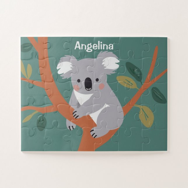 Quebra-cabeça Crianças Personalizadas Cute Koala (Horizontal)