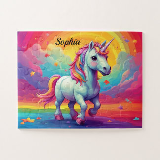 Quebra-cabeça Crianças Personalizadas do Arco-Íris Coloridas do 