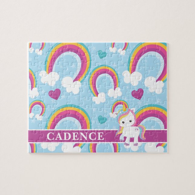 Quebra-cabeça Crianças Personalizadas do Arco-Íris Magnético Uni (Horizontal)