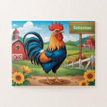 Crianças Personalizadas do fazenda Rooster