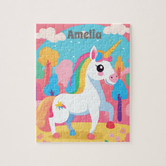 Quebra-cabeça Crianças Personalizadas do Unicorn