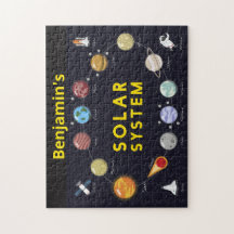 Crianças Planetas de Monograma para Astronomia do 