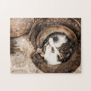 Quebra-cabeça Criar seus próprios - sesta do gato