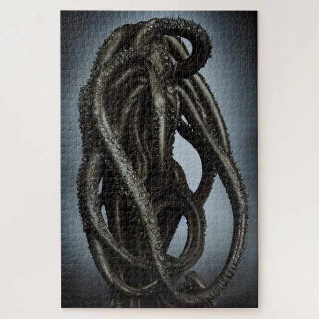 Quebra-cabeça Criatura De Octopus Tentacle Desconhecida E Assust (Vertical)