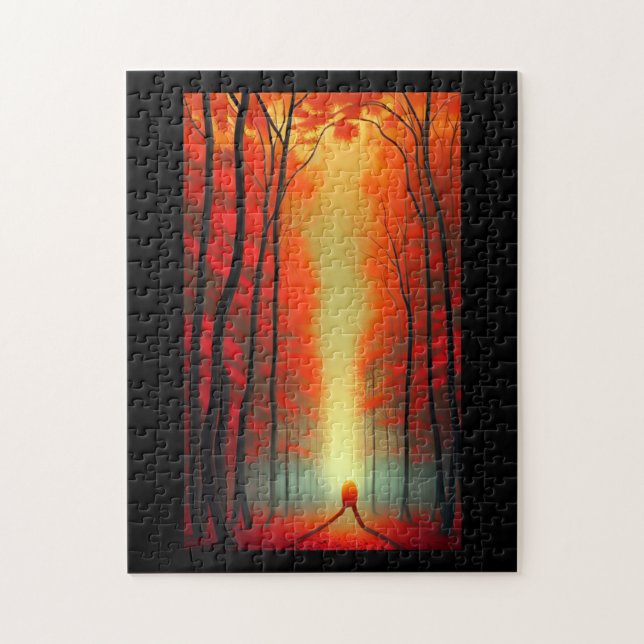 Quebra-cabeça Criatura em queda na alienígena de folhagem de cam (Vertical)