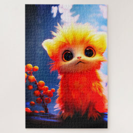 Quebra-cabeça Criatura Laranja