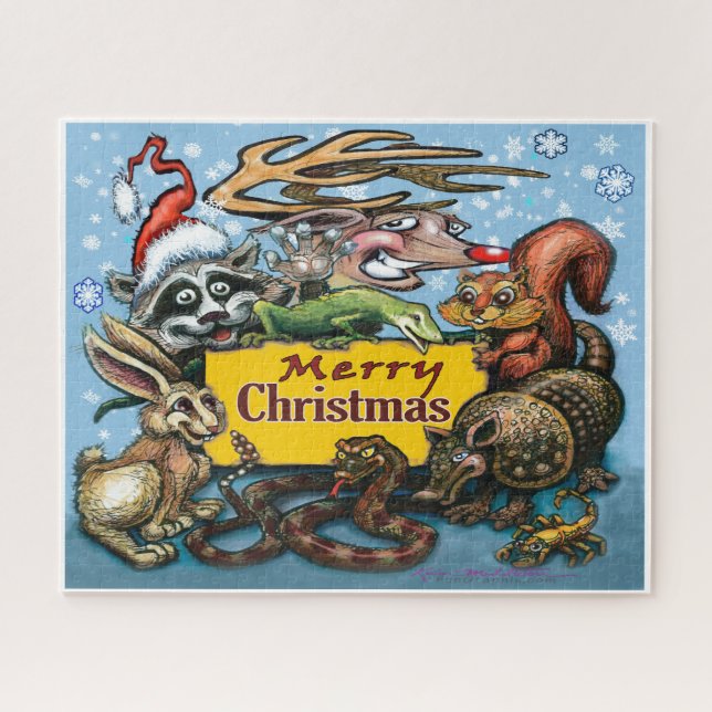 Quebra-cabeça Criaturas de Natal (Horizontal)