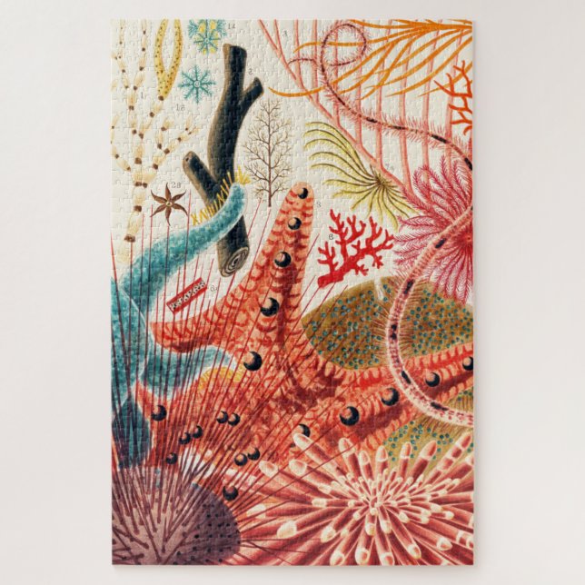 Quebra-cabeça Criaturas do Mar da Barreira do excelente Recife E (Vertical)