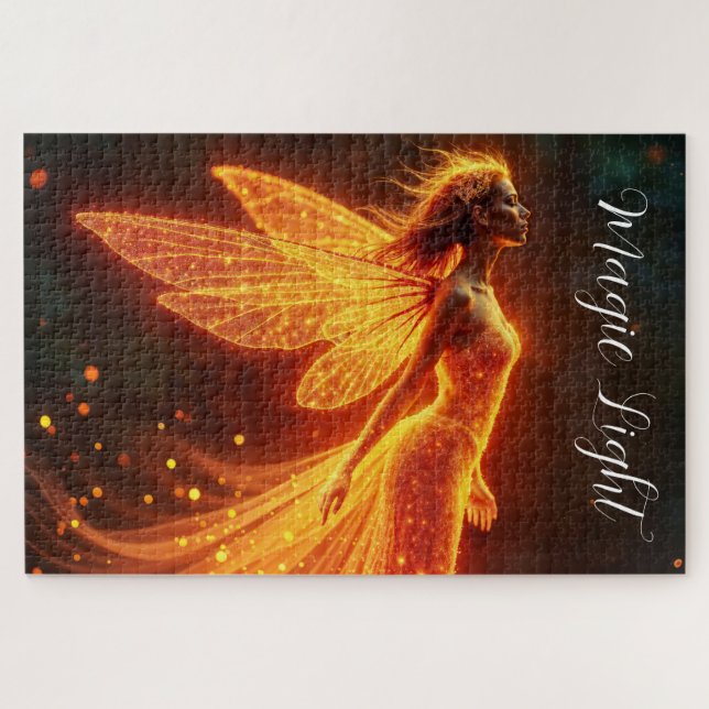 Quebra-cabeça Criaturas modernas de incêndio florestal voam fada (Horizontal)