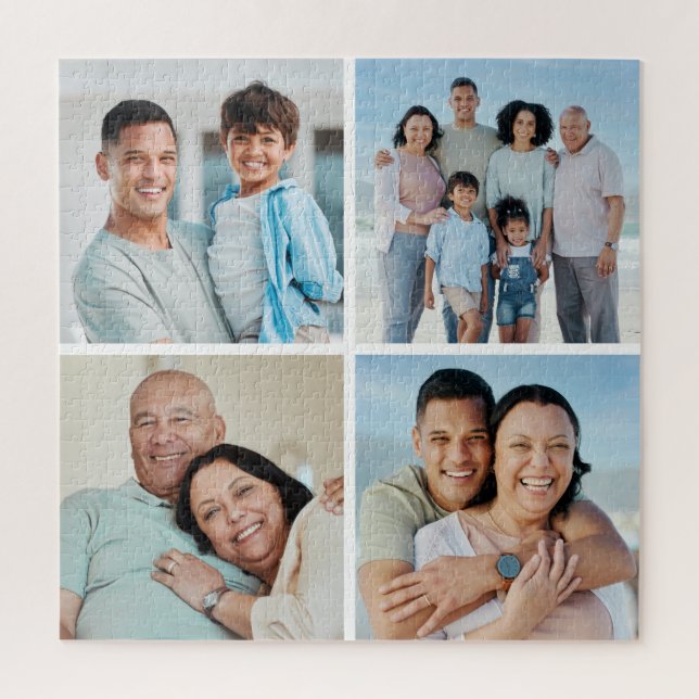 Quebra-cabeça Crie a sua própria colagem de 4 fotos (Vertical)