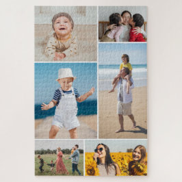 Quebra-cabeça Crie a sua própria colagem de 6 fotos