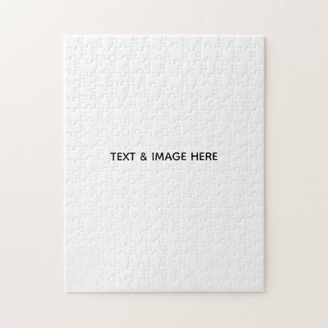 Quebra-cabeça Crie o seu próprio branco (Vertical)