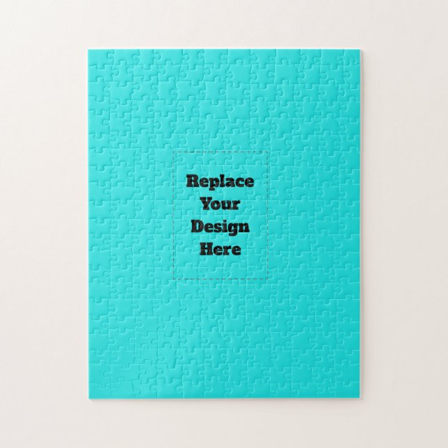 Quebra-cabeça Crie seu próprio ciano (Vertical)