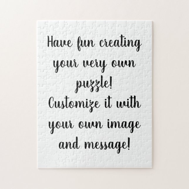 Quebra-cabeça Crie seu próprio personalizado personalizado (Vertical)