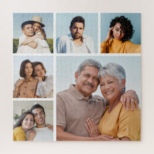 Quebra-cabeça Crie Sua Própria Colagem de 6 Fotos