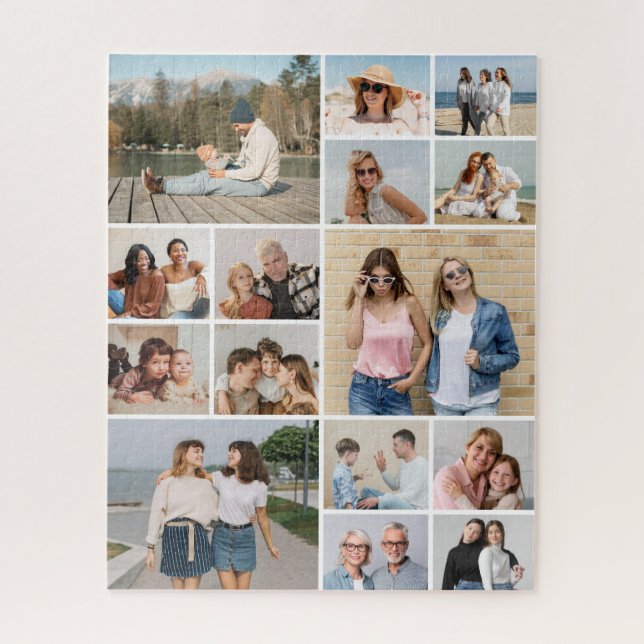 Quebra-cabeça Crie Sua Própria Colagem De Fotos 15 (Vertical)