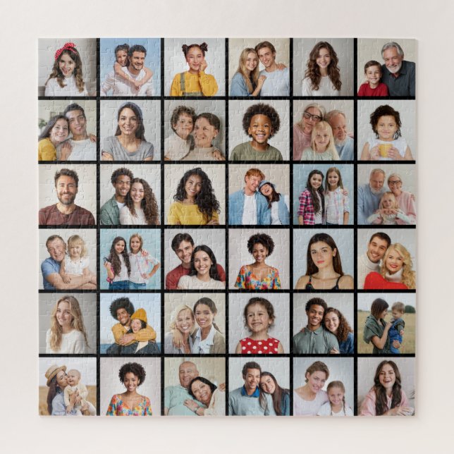 Quebra-cabeça Crie Sua Própria Colagem De Fotos 36 (Vertical)