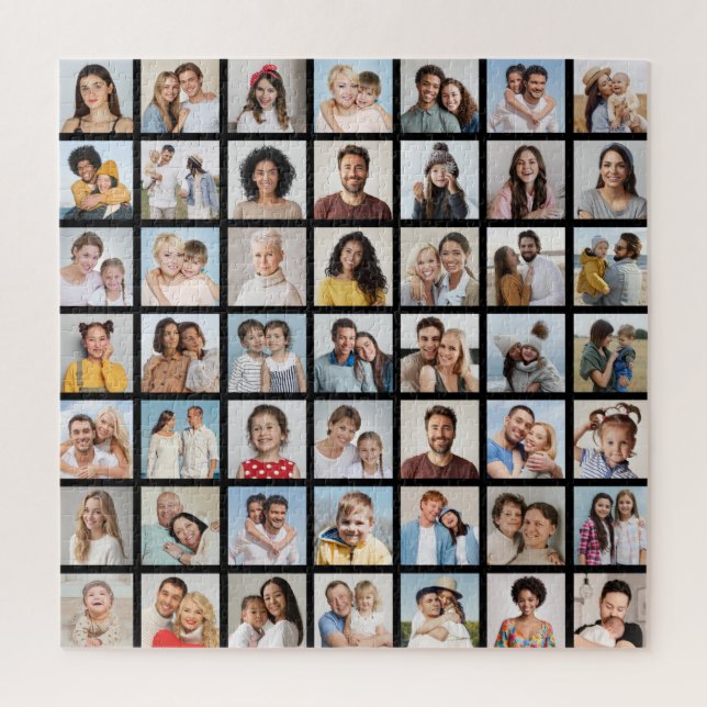 Quebra-cabeça Crie Sua Própria Colagem De Fotos 49 (Vertical)