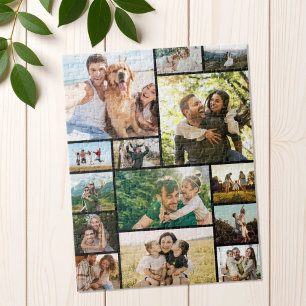 Quebra-cabeça Crie Sua Própria Colagem de Fotos Personalizada co