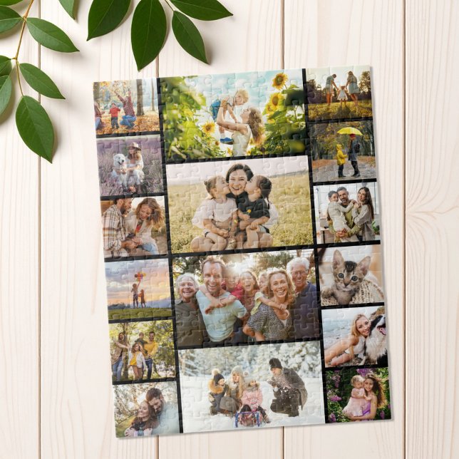 Quebra-cabeça Crie Sua Própria Colagem de Fotos Personalizada co (Criador carregado)