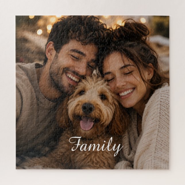 Quebra-cabeça Crie sua própria família personalizada (Vertical)