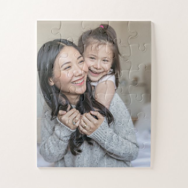 Quebra-cabeça Crie Sua Própria Foto Personalizada Mamãe e Eu (Vertical)