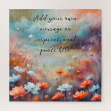 crie sua própria mensagem inspiradora, flores