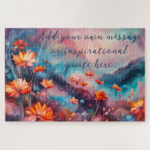 crie sua própria mensagem inspiradora, flores