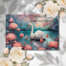 crie sua própria mensagem inspiradora, swan