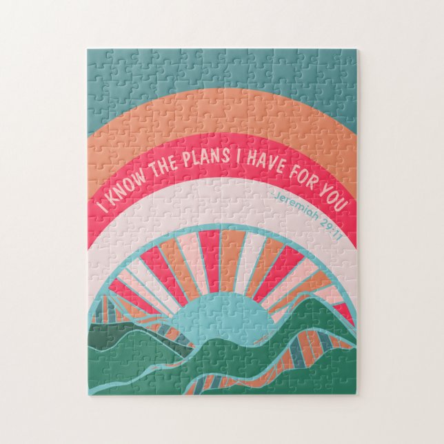 Quebra-cabeça Cristão Moderno Jeremiah Inspiracional (Vertical)