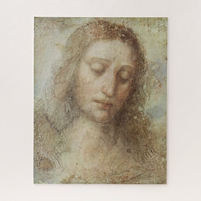 Quebra-cabeça Cristo (Cristianismo) (Leonardo da Vinci) (Vertical)