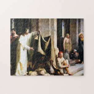 Quebra-cabeça Cristo curando doente em Bethesda por Carl Bloch