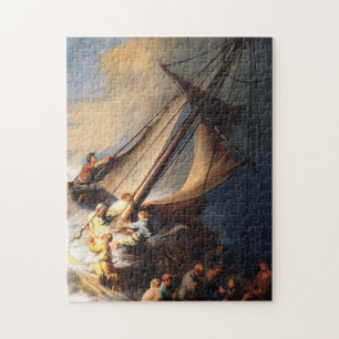 Quebra-cabeça Cristo De Rembrandt Van Rijn Na Tempestade Sea Gal