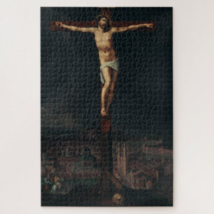 Quebra-cabeça Cristo na Cruz por Gillis Mostaer