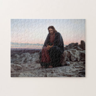 Quebra-cabeça Cristo na Natureza Selvagem, Ivan Kramskoi
