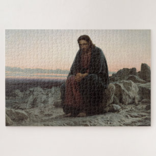 Quebra-cabeça Cristo na Natureza Selvagem (por Ivan Kramskoi)